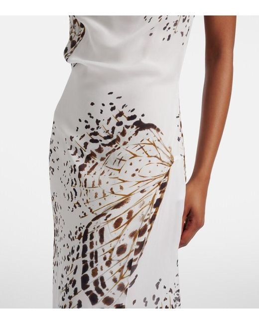 Blumarine White Floral Maxi Dress