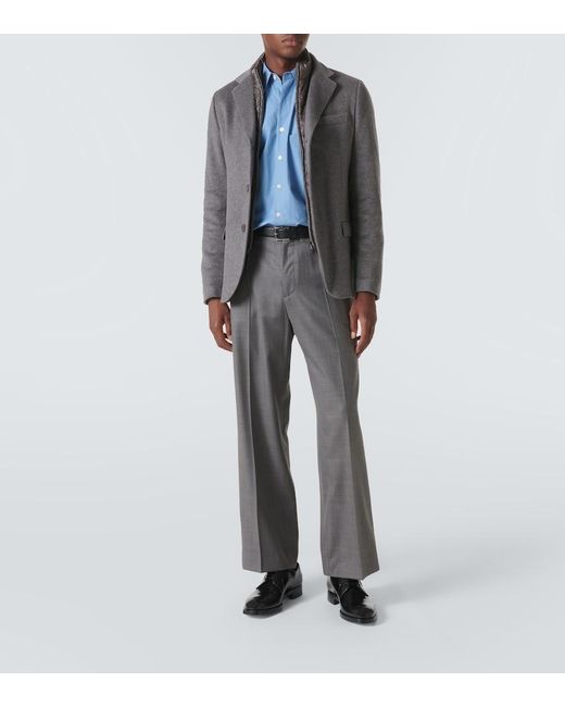 Blazer De Cachemir Herno de hombre de color Gray