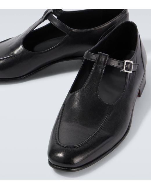 Bode Black School Leather Loafers for men