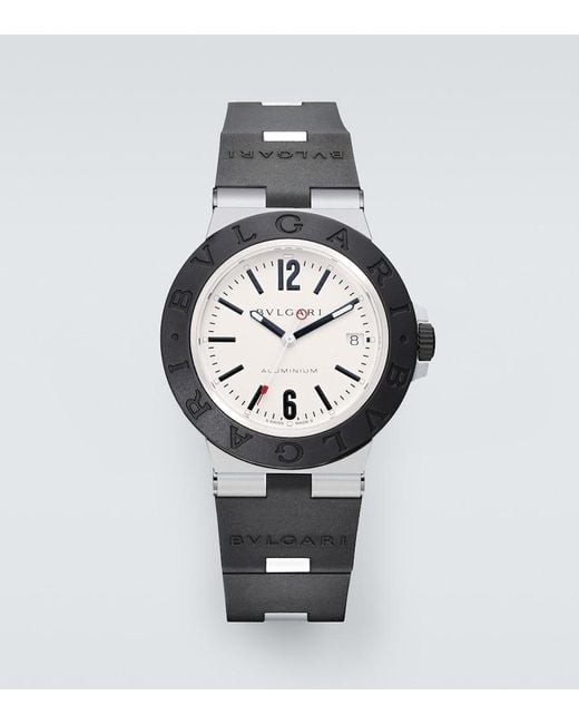 BVLGARI Metallic Aluminium Watch for men