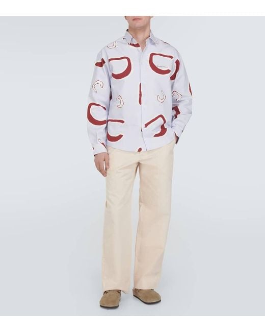 Pantalones Le Pantalon Jean De Algodon Y Lino Jacquemus de hombre de color Natural