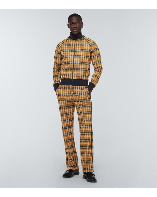 Wales Bonner Multicolor Samuel Checked Track Pants for men