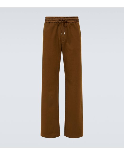 Pantalon de survetement en coton Saint Laurent pour homme en coloris Brown