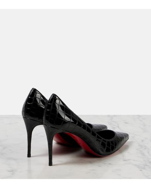 Escarpins Kate 85 En Cuir Embosse Christian Louboutin en coloris Black