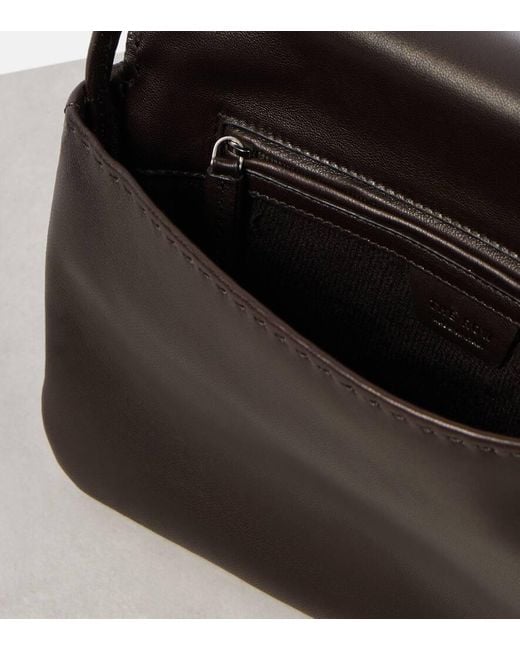 The Row Black Nuance Leather Shoulder Bag