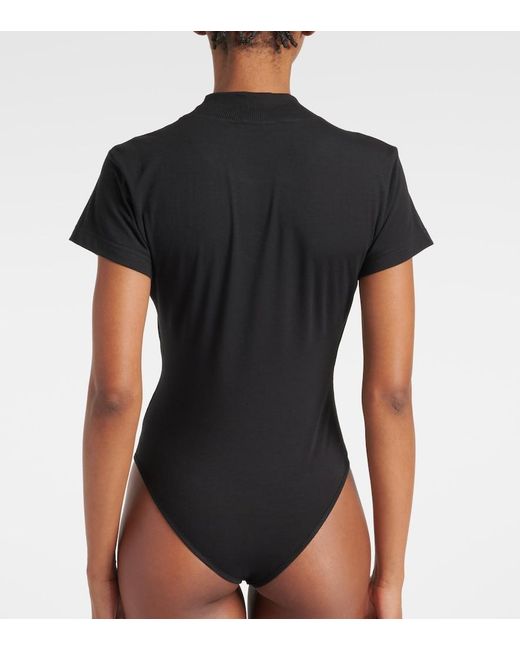 Body De Mezcla De Algodon Alaïa de color Black