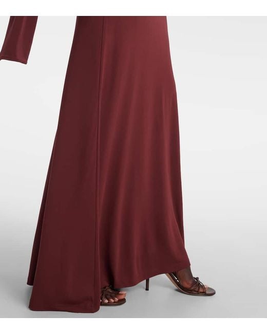 AYA MUSE Purple Wisp Draped Maxi Dress