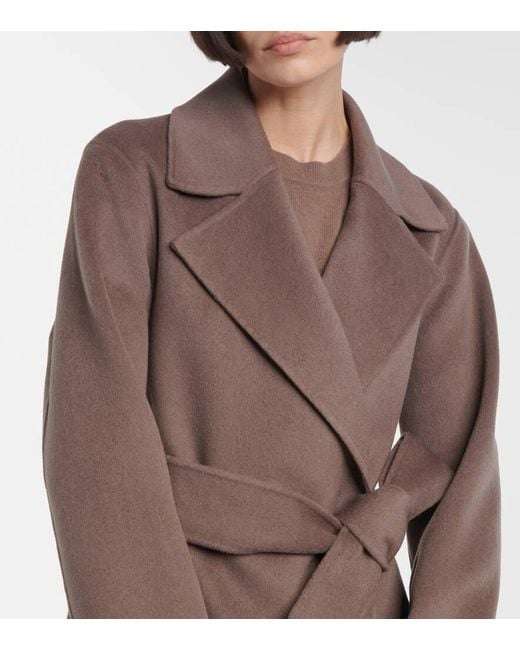 Joseph Brown Arline Wool And Cashmere Coat