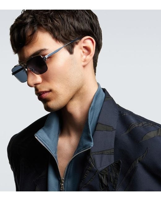 Fendi Blue Sky Square Sunglasses for men