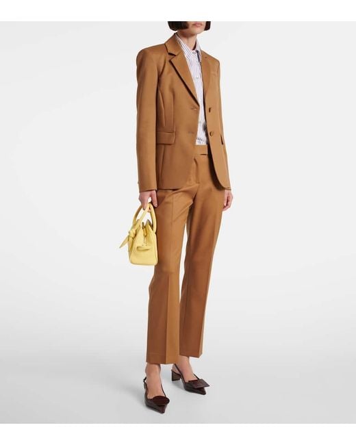 Altuzarra Brown Blazer Fenice Aus Wolle