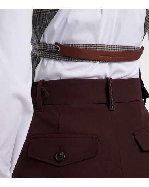 Brunello Cucinelli Gray Weste Aus Schurwolle