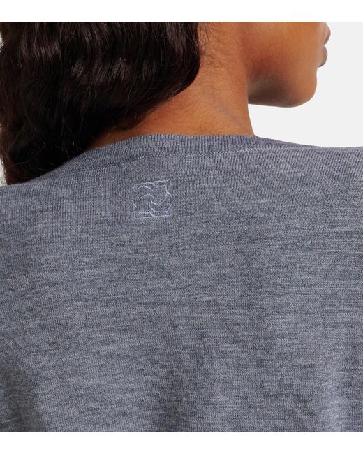 Magda Butrym Gray Wool Sweater