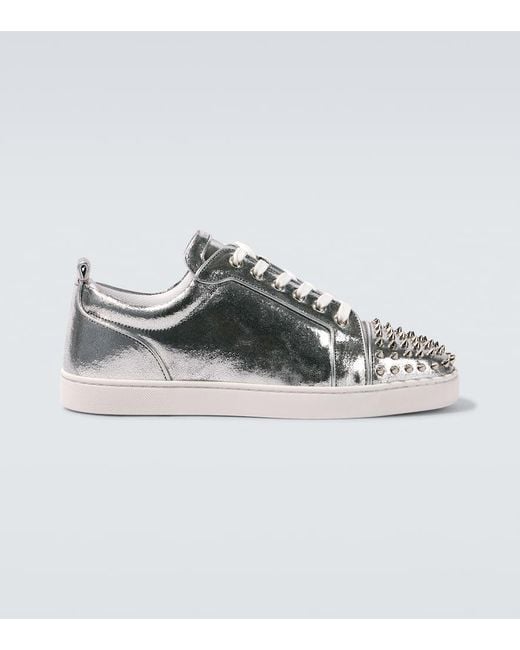 Christian Louboutin Sneakers Louis Junior Aus Metallic-Leder für Herren