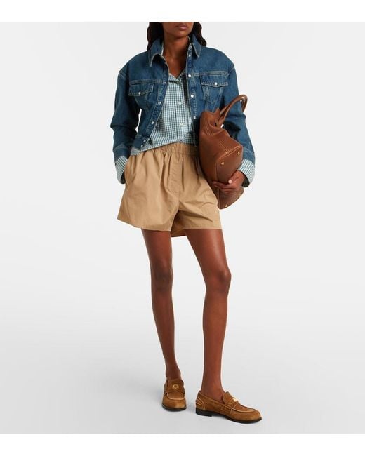 Wardrobe NYC Blue Cropped Denim Jacket