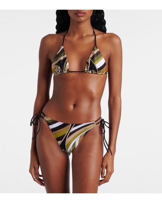 Slip Bikini Iride di Emilio Pucci in White