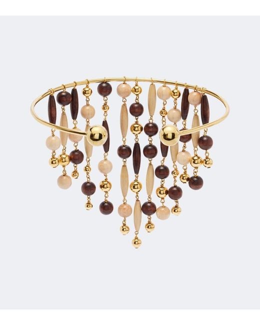 Rabanne White Beaded Choker