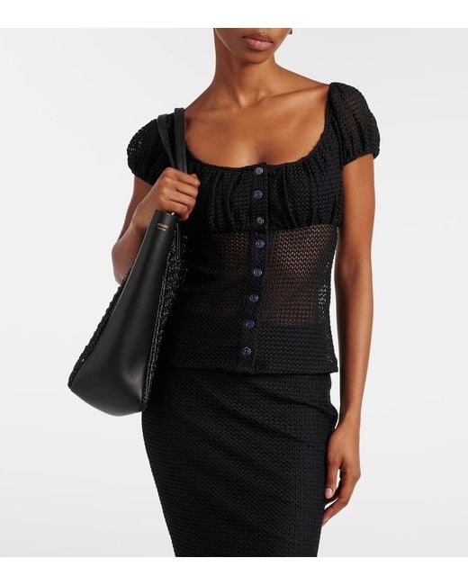 Montce Black Millie Crochet Top