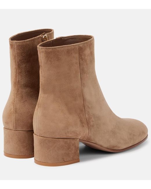 Gianvito Rossi Brown 45 Suede Ankle Boots