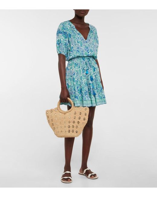Poupette Blue Bona Printed Minidress