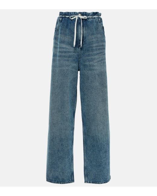 Isabel Marant Blue Jordy Wide-leg Jeans