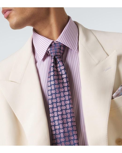 Cravatta di Charvet in Purple da Uomo