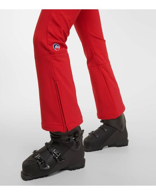 Pantalones de esqui Tipi con fuseau Fusalp de color Red