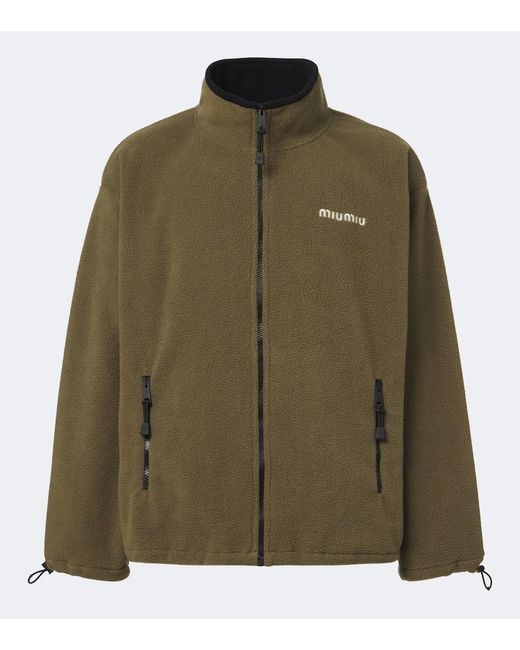 Miu Miu Green Fleece Jacket for men