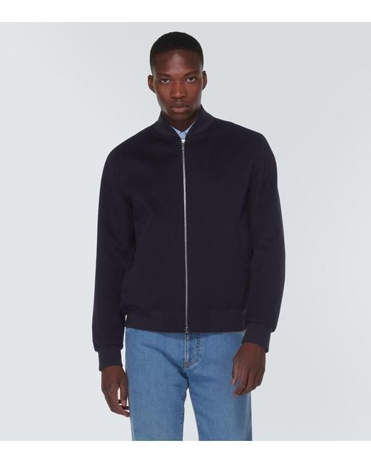 Loro Piana Blue Ivy Cashmere Bomber Jacket for men