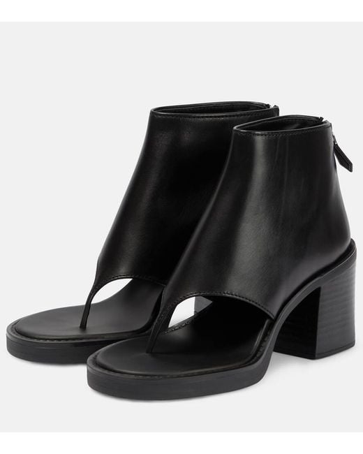 Miu Miu Black Thong Sandal