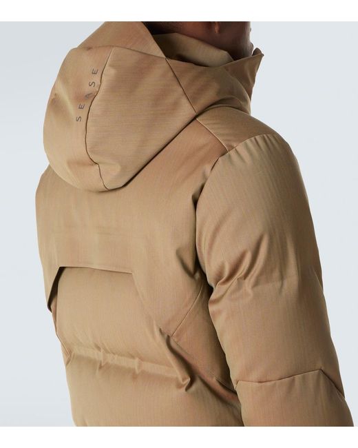 Sease Brown Nordend Wool-Blend Down Jacket for men