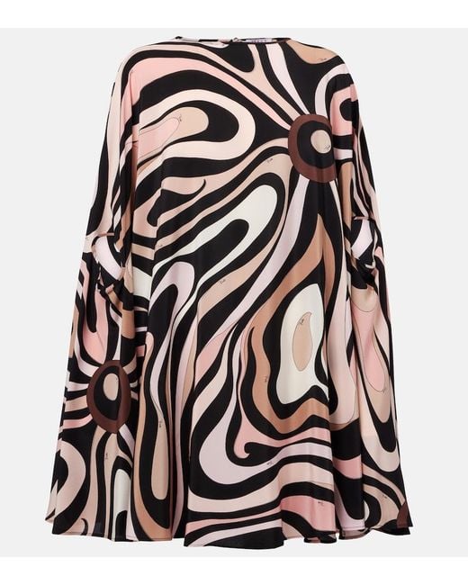 Emilio Pucci Black Marble Dress
