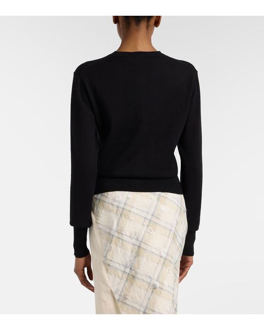 Vivienne Westwood Black Bea Cotton And Cashmere Cardigan