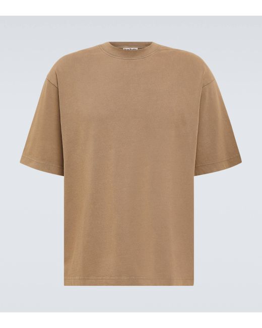 Acne Natural Cotton Jersey T-shirt for men