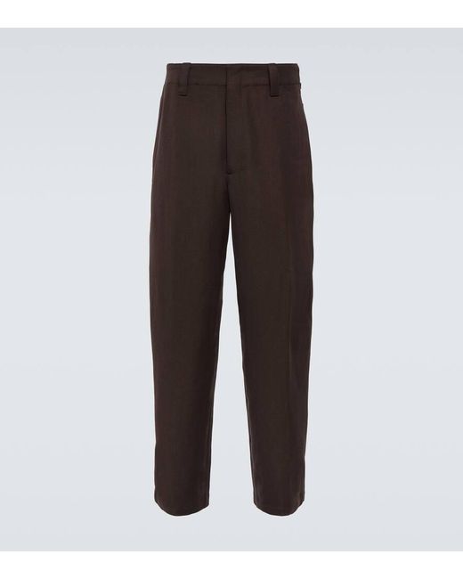 パンツ lemaire 20AW \"wide leg pants\" brown Lemaire Wide Leg Pants - Dark Brown | Garmentory