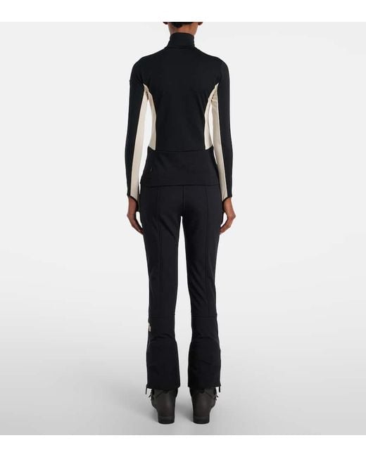 Top De Esqui Con Media Cremallera Moncler de color Black