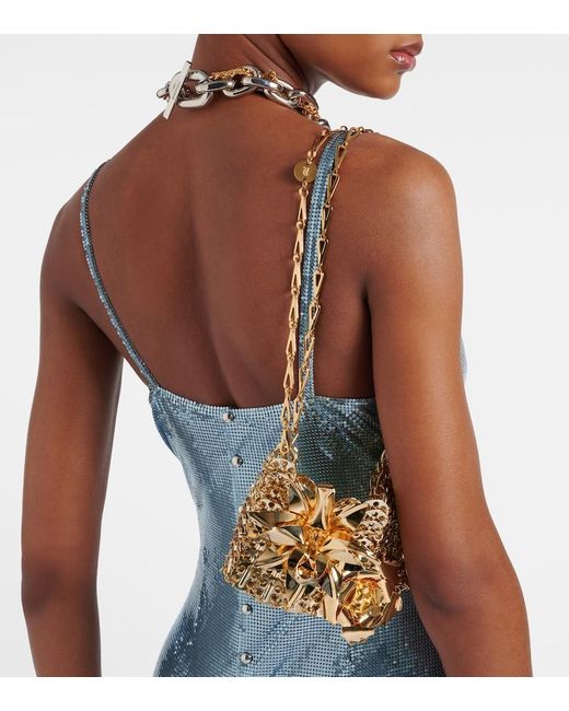 Rabanne Metallic Sac A Main Small Shoulder Bag