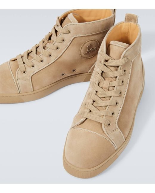 Baskets Louis Orlato en daim Christian Louboutin pour homme en coloris Natural