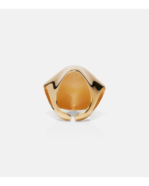Khaite White Lotus 18Kt-Plated Ring