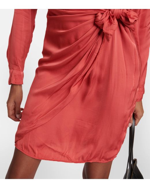 Velvet Red Juni Wrap Dress
