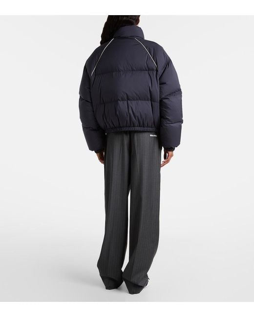 Miu Miu Blue Technical Down Jacket