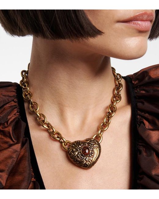 Chloé Metallic Chateau Treasures Chain Necklace
