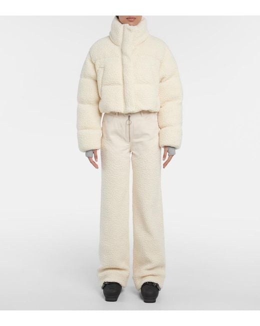 CORDOVA Natural Kozzy Cropped Wool-Blend Puffer Jacket