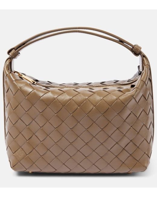 Bottega Veneta Brown Schultertasche Wallace Aus Leder