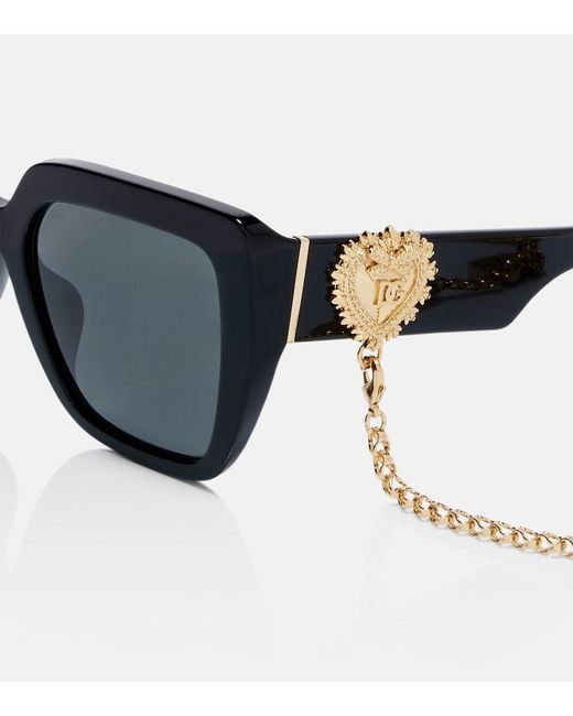Dolce & Gabbana Blue Devotion Square Sunglasses