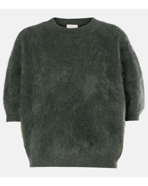 Lisa Yang Green Pullover Juniper Aus Kaschmir