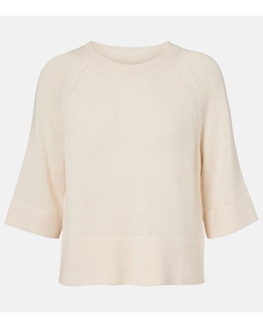 Jardin Des Orangers White Wool And Cashmere Sweater