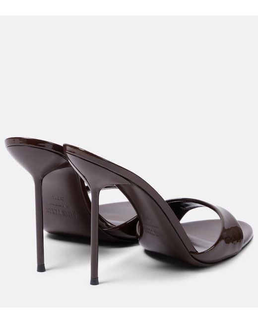 Paris Texas Brown Lidia 105 Patent Leather Mules