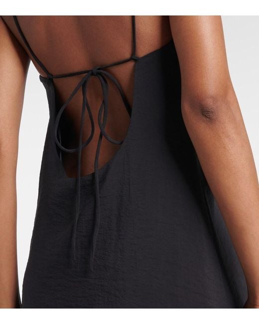 Rohe Black Silk-Blend Maxi Dress