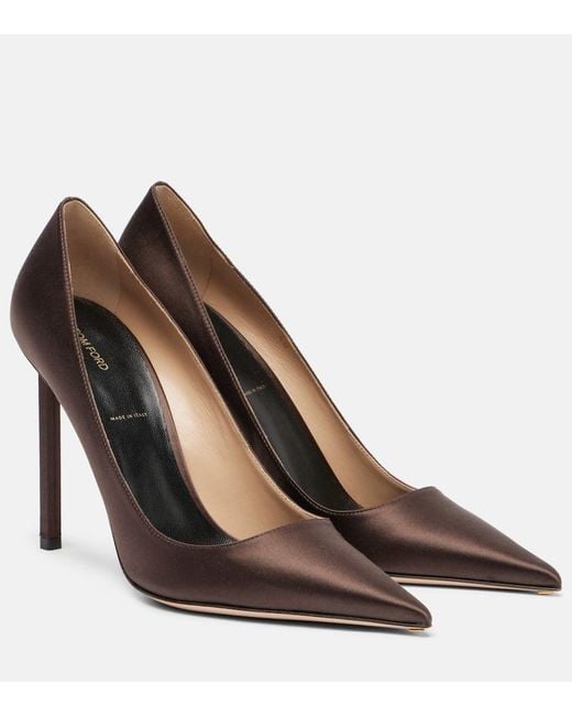 Tom Ford Brown Pumps Betty 105 Aus Satin