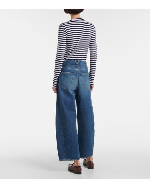 Jeans Barrel Ryder De Tiro Alto Veronica Beard de color Blue